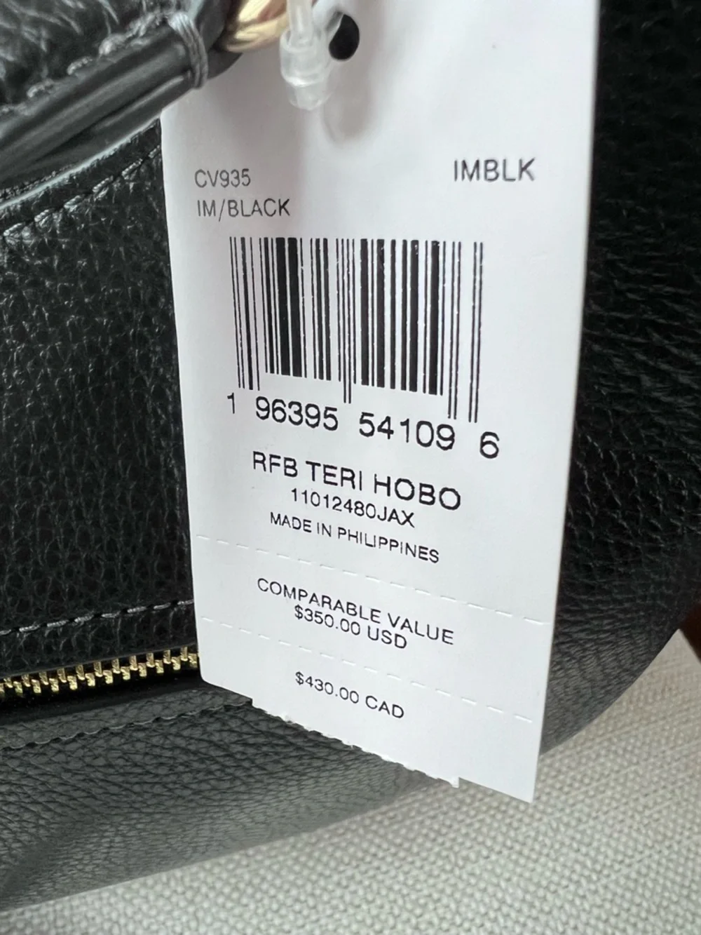 Coach Teri Hobo- authentic- never carried.  Beautiful bag. - Picture 2 of 6